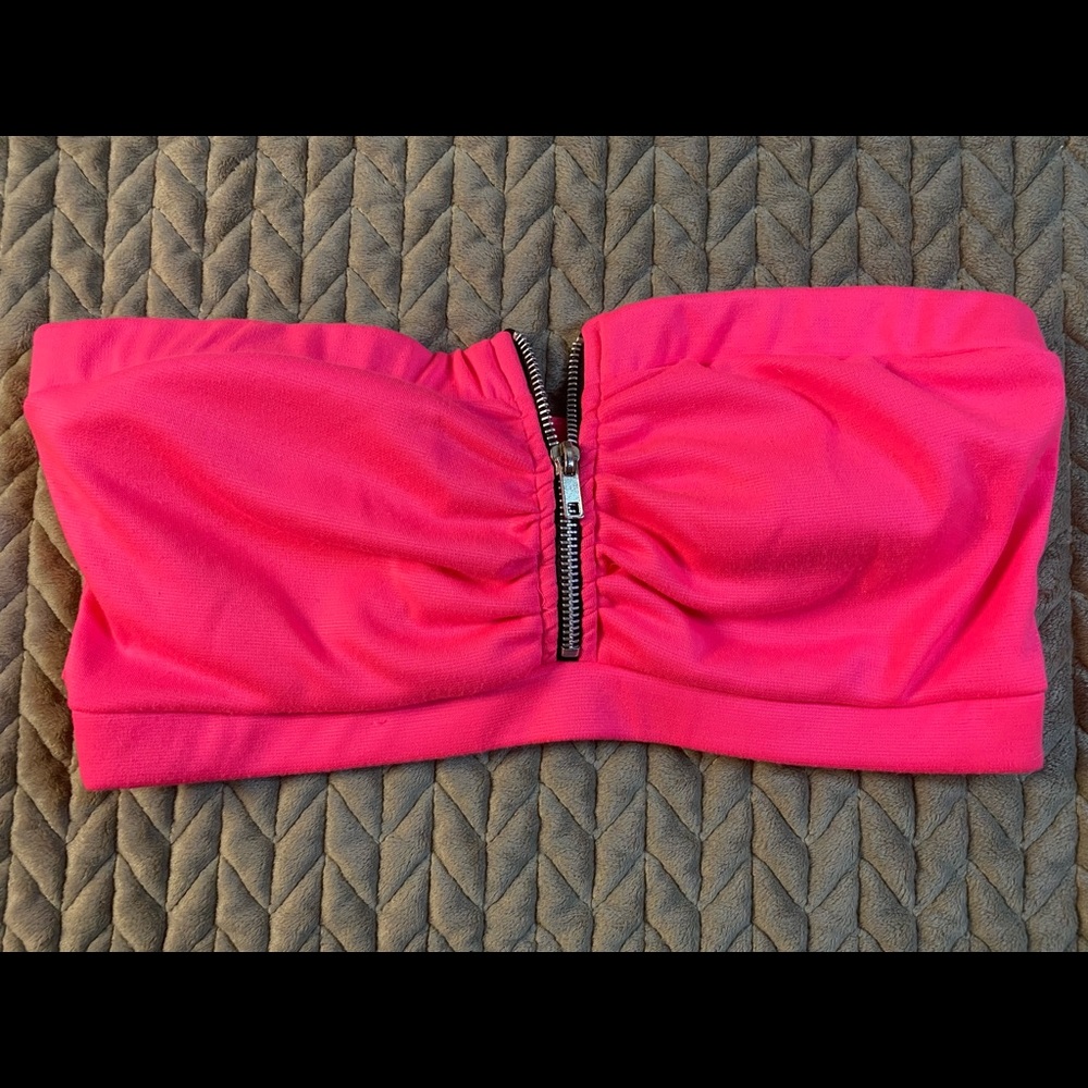 Women’s Zip-up Bandeau Bra